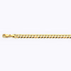 10k 7mm Yellow Gold Solid Curb 16" Chain Necklace (Available in Lengths 7" - 30")