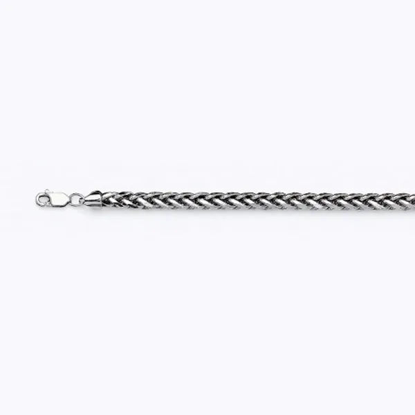 14k 5mm White Gold Palm 16" Chain Necklace (Available in Lengths 7" - 30")