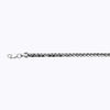 14k 3mm White Gold Palm 16" Chain Necklace (Available in Lengths 7" - 30")