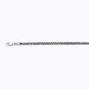 14k 2.5mm White Gold Palm 16" Chain Necklace (Available in Lengths 7" - 30")