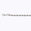 14k 4mm White Gold Solid Dc Rope 16" Chain Necklace (Available in Lengths 7" - 30")