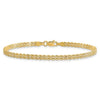 Leslie's 10K 3.0mm Wide Diamond-Cut Double Rope Bracelet
