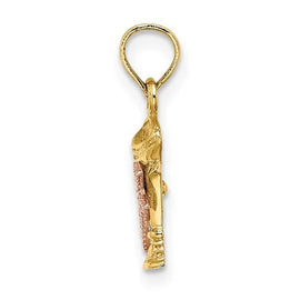 10K Two-Tone Communion Cup with Cross Charm