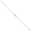 Leslie's 10K White Gold Polished Infinity with 1in ext. Bracelet