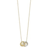 Leslie's 10K Rhodium-plated Polished D/C Necklace