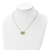 Leslie's 10K Rhodium-plated Polished D/C Necklace