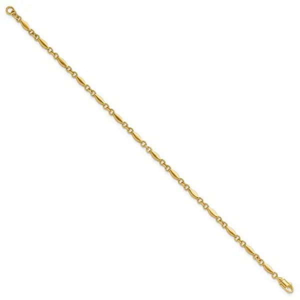 Leslie's 10K Polished Fancy Link Bracelet