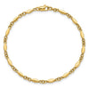 Leslie's 10K Polished Fancy Link Bracelet