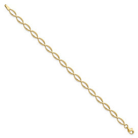 Leslie's 10K Polished and D/C Bracelet