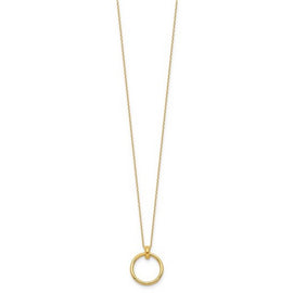 Leslie's 10K Polished Circle Necklace