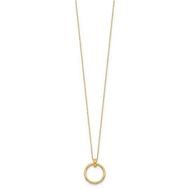 Leslie's 10K Polished Circle Necklace
