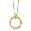 Leslie's 10K Polished Circle Necklace