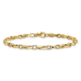Leslie's 10K Polished Fancy Link Bracelet