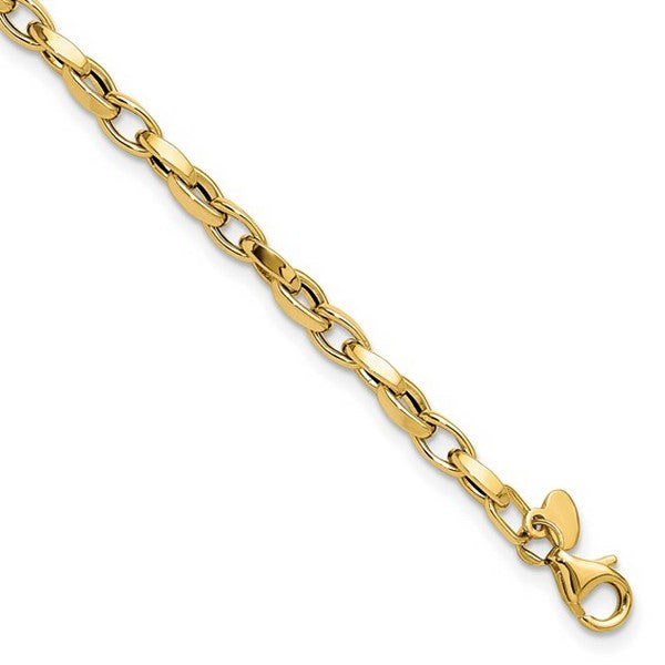 Leslie's 10K Polished Fancy Link Bracelet