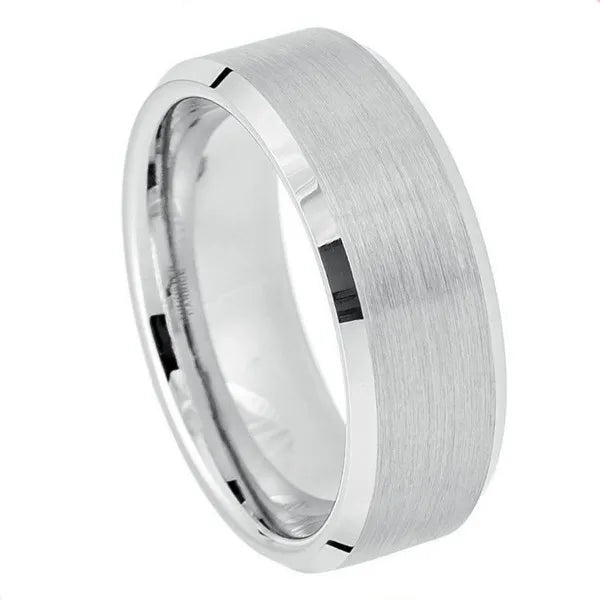 Platinum-plated (ion-plating*) White Tungsten 8mm