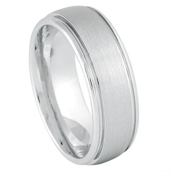 Platinum-plated (ion-plating*) White Tungsten 8mm