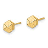 Leslie's 10K Polished Geometric Ball Post Earrings