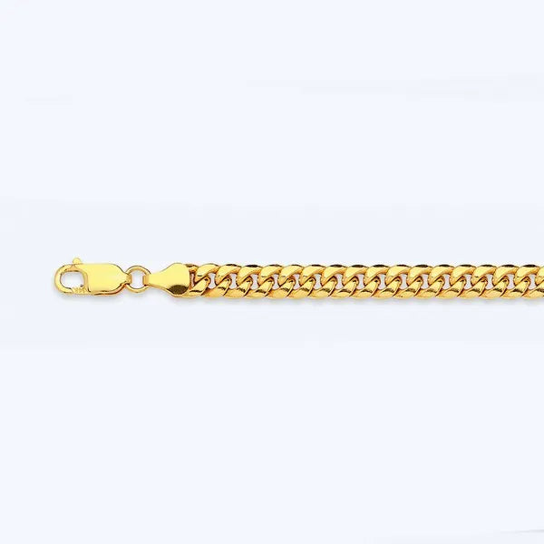 14k 4.5mm Yellow Gold Hollow Miami Cuban 16" Chain Necklace (Available in Lengths 7" - 30")