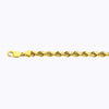 14k 5mm Yellow Gold Solid Dc Rope 16" Chain Necklace (Available in Lengths 7" - 30")