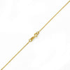 14k Yellow Gold Dc Rolo 043 Gauge 16" Chain Necklace (Available in Lengths 7" - 30")