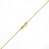 14k Yellow Gold Dc Rolo 043 Gauge 16" Chain Necklace (Available in Lengths 7" - 30")
