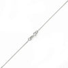 14k White Gold Dc Rolo 023 Gauge 16" Chain Necklace (Available in Lengths 7" - 30")