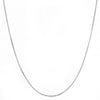 14k White Gold Dc Rolo 023 Gauge 16" Chain Necklace (Available in Lengths 7" - 30")