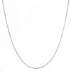 14k White Gold Dc Rolo 023 Gauge 16" Chain Necklace (Available in Lengths 7" - 30")