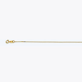 14k Yellow Gold Box 040 Gauge 16" Chain Necklace (Available in Lengths 7" - 30")