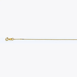 14k Yellow Gold Box 040 Gauge 16" Chain Necklace (Available in Lengths 7" - 30")