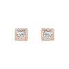 14K Rose 1/6 ctw Natural Diamond Bezel-Set Earrings