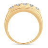 14k 2.00ct Diamond Mens Band