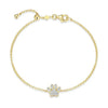 Paw Print Bolo Bracelet in 14K Yellow Gold-Plated Sterling Silver
