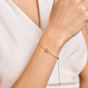 Twin Circle Bolo Bracelet in 14K Yellow Gold-Plated Sterling Silver
