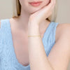 Dangling Hearts Bolo Bracelet in 14K Yellow Gold-Plated Sterling Silver