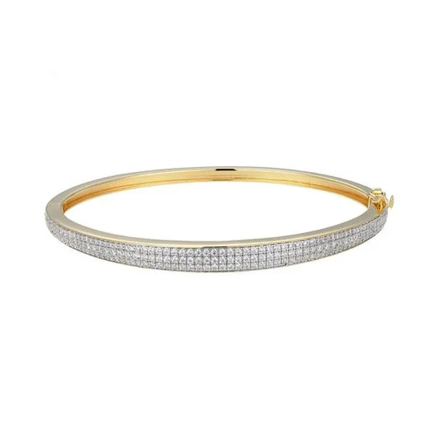 Timeless Tapered Lab-Created Diamond Bangle