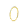 Lab-Created Diamond Stackable Ring in 14K Yellow Gold-Plated Sterling Silver