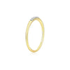 Lab-Created Diamond Line Stackable Ring in 14K Yellow Gold-Plated Sterling Silver