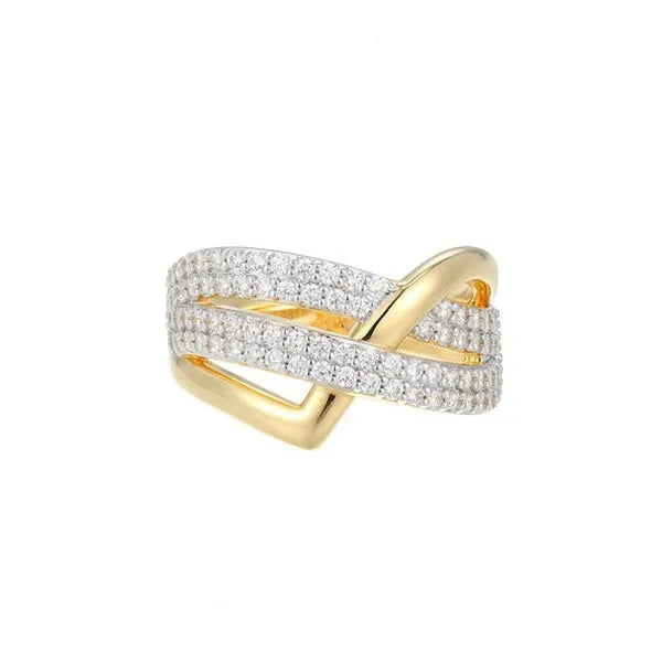 Adorn Crossover Lab-Created Diamond Ring