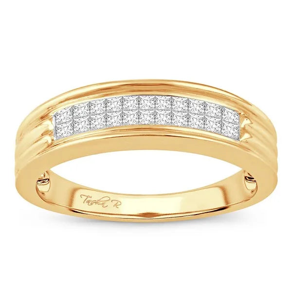 14k 0.50ct Men's Band