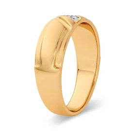 14k 0.10ct Diamond Band