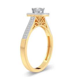 14k 0.21ct Diamond Ring