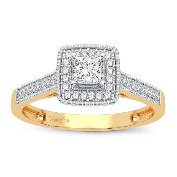 14k 0.21ct Diamond Ring