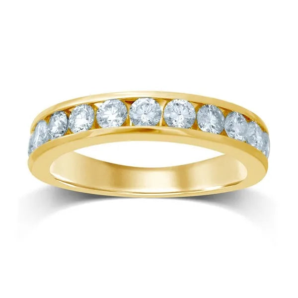 14k 0.36ct Diamond Band (11 Diamond Stones)
