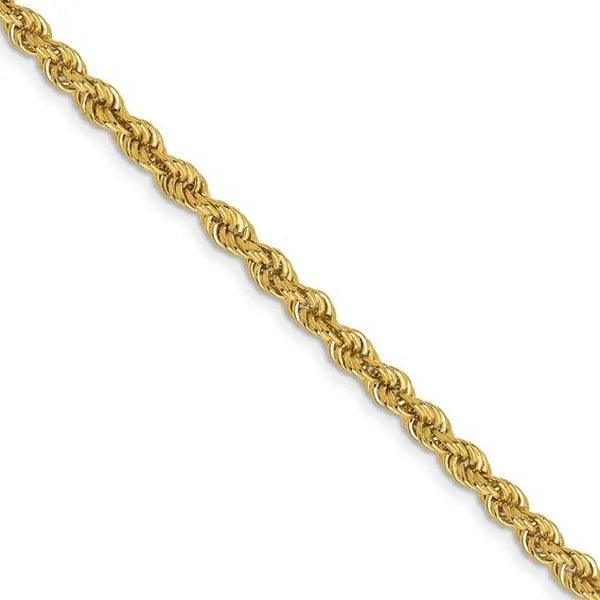 Leslie's 10k 3mm Solid Regular Rope Chain