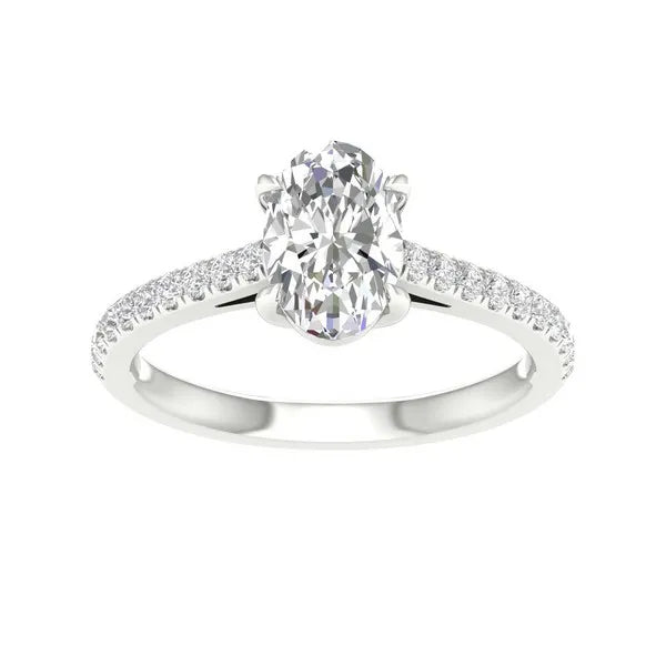 14k 1.25ct Certified Lab Grown Diamond Ring ( IGI Certified )