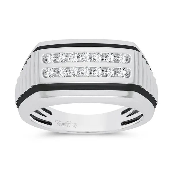 10k 0.25ct Diamond Mens Ring