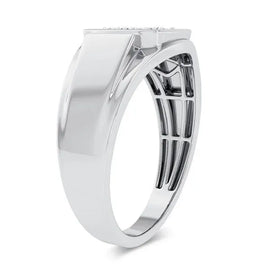 10k 0.13ct Diamond Mens Ring