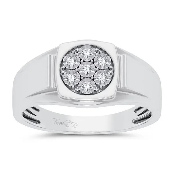 10k 0.13ct Diamond Mens Ring