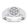 10k 0.13ct Diamond Mens Ring